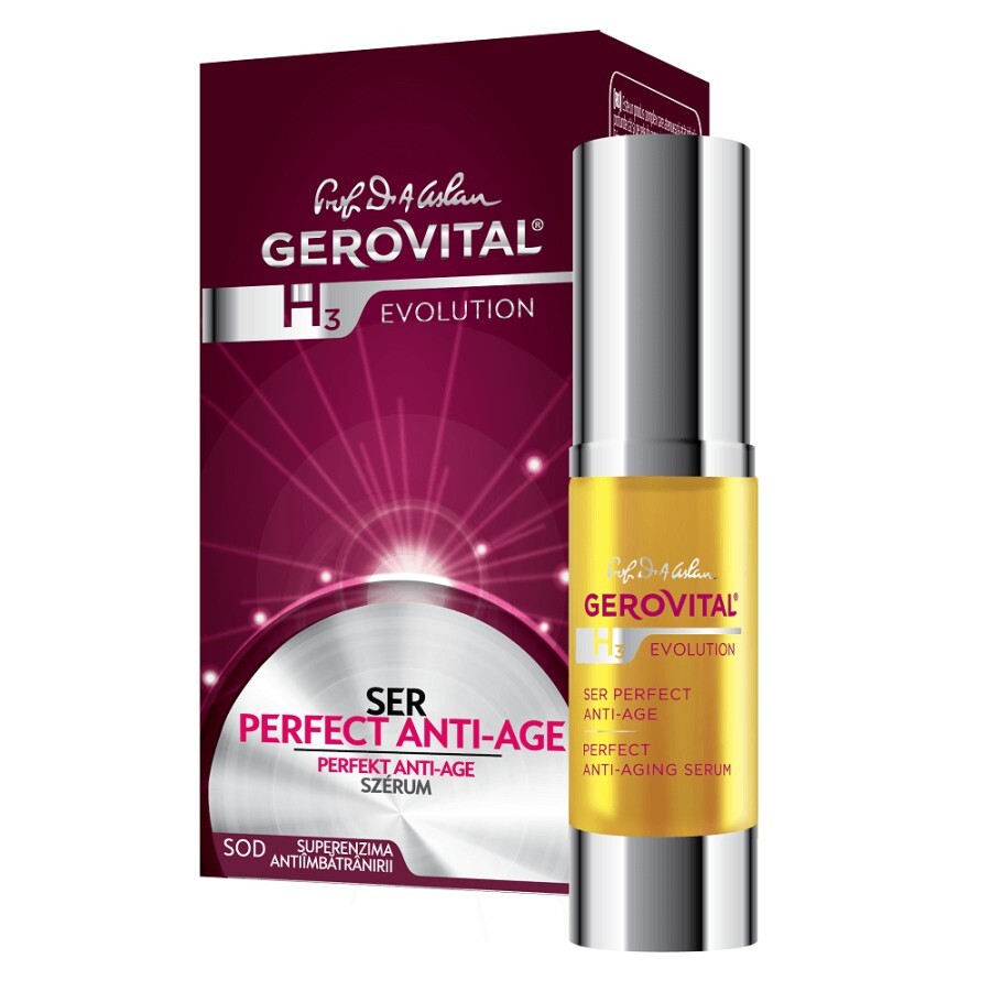 Ser perfect anti-age Gerovital H3 Evolution, 15 ml, Farmec recenzii