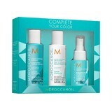 Set pentru păr vopsit Color Complete, Șampon, 70 ml + Balsam, 70 ml + Spray pentru protecție, 50 ml, Moroccanoil