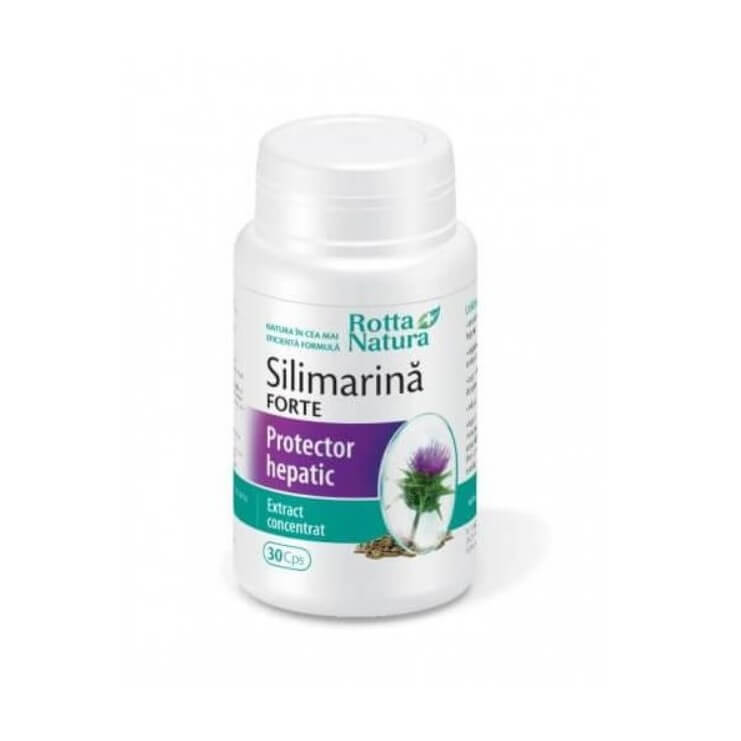 Silimarina Forte protector hepatic, 30 capsule, Rotta Natura Vitamine si suplimente