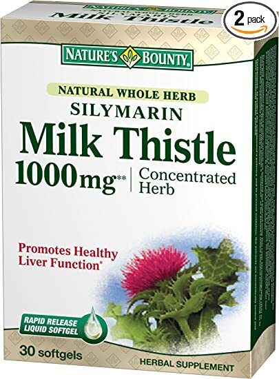 Silymarin Milk Thistle 1000mg, 30 capsule, Nature\'s Bounty