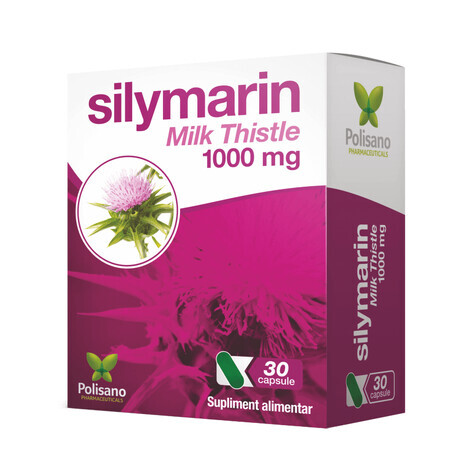 Silymarin Milk Thistle, 30 capsule, Polisano Pharmaceuticals