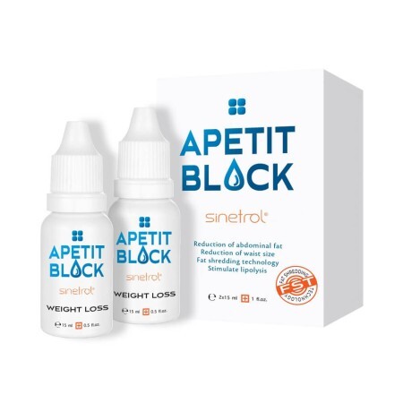 Apetit Block Sinetrol, 2 x 15ml, Empire Expert Pharma