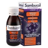 Sirop cu soc negru, vitamina C și zinc Immuno Forte, 120 ml, Sambucol