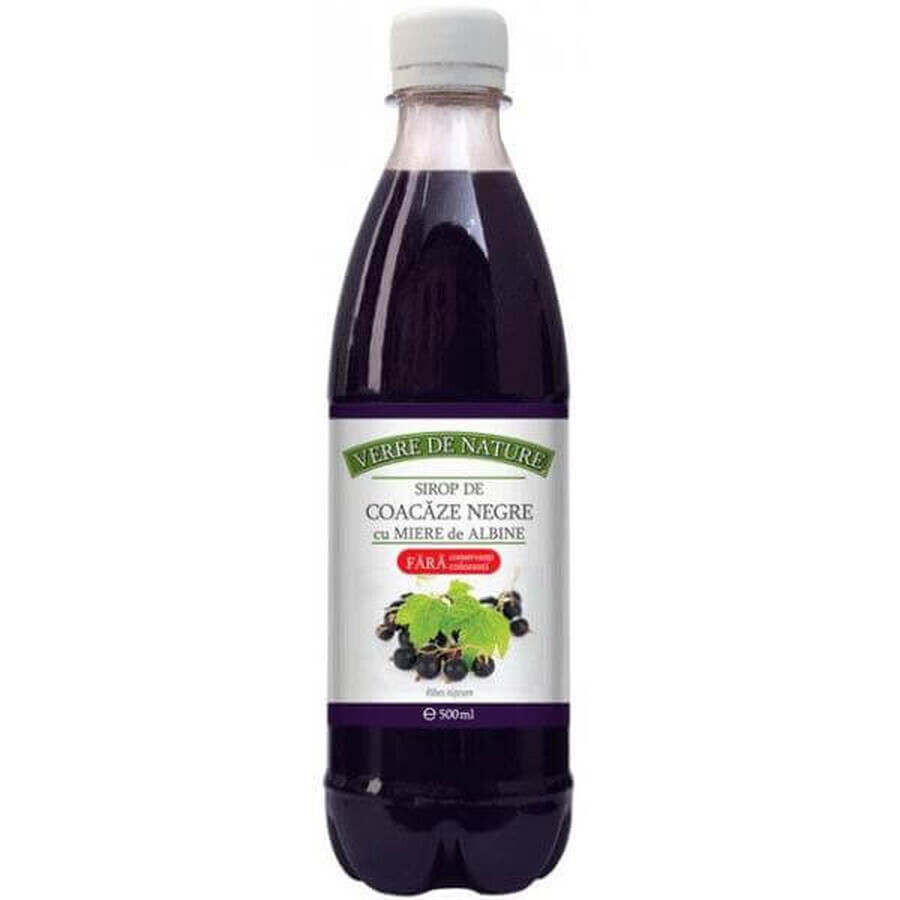 Sirop de Coacăze negre cu Miere, 500 ml, Manicos