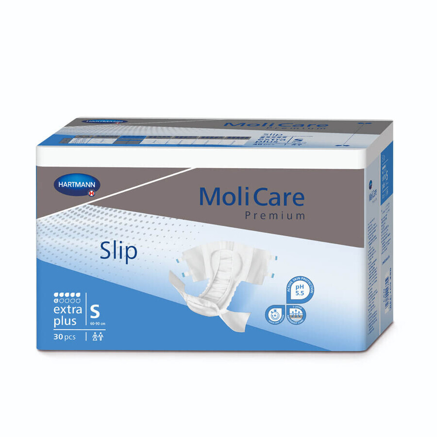 Slip tip scutec pentru incontinența Extra Plus Molicare Premium S (169448), 30 bucăți, Hartmann