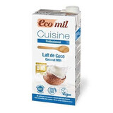 Smantana crema de cocos pentru gatit, 1000 ml, Ecomil