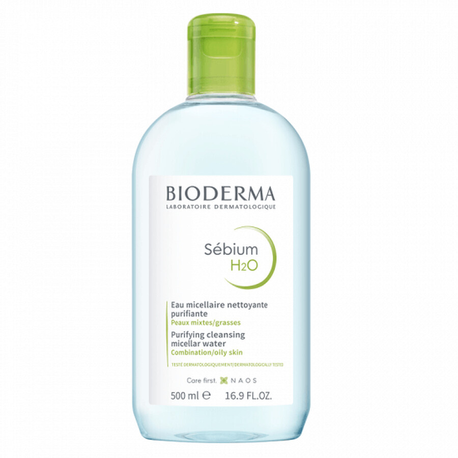 Bioderma H2O Sebium Solutie micelara ten mixt si gras, 500 ml