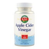Apple Cider Vinegar (Oțet de mere) 500mg Kal, 120 tablete, Secom