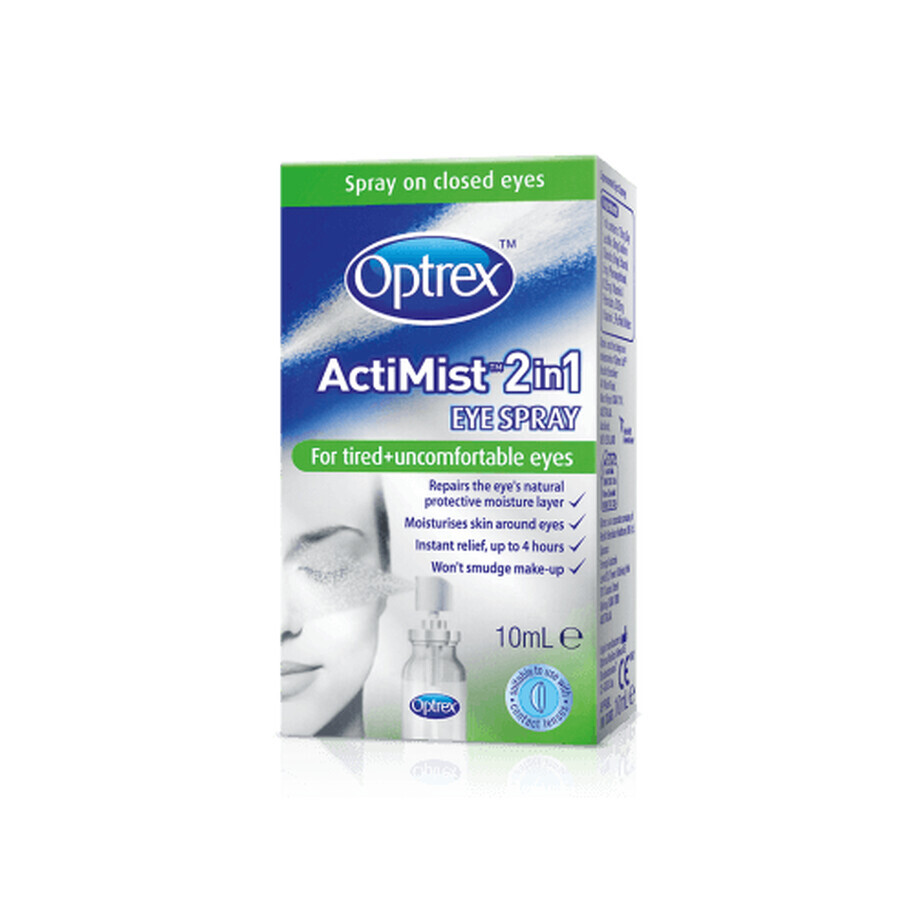 Spray 2în1 pentru ochi obosiți și cu senzație de disconfort Optrex Actimist, 10 ml, Reckitt Benckiser Healthcare