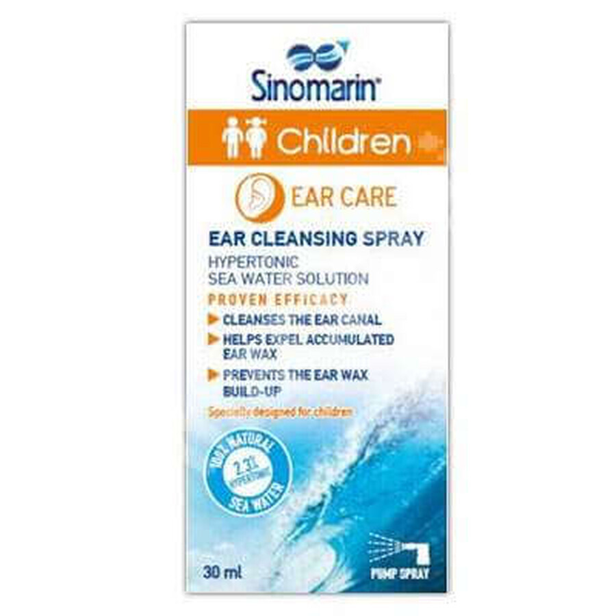 Spray auricular pentru copii Sinomarin, 30 ml, Gerolymatos International