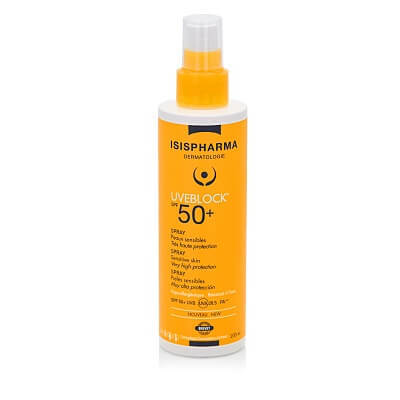 Spray cu protecție solară UVEBLOCK SPF 50+, 200 ml, Isis Pharma Frumusete si ingrijire