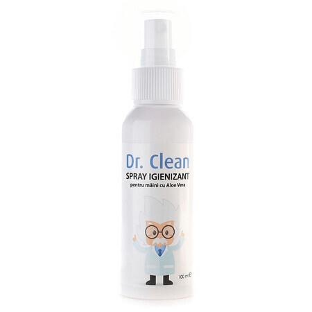 Spray igienizant pentru maini cu aloe vera, 100 ml, Dr. Clean