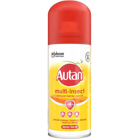 Spray impotriva capuselor, tantarilor si mustelor de grajd Protect Plus, 100 ml, Autan