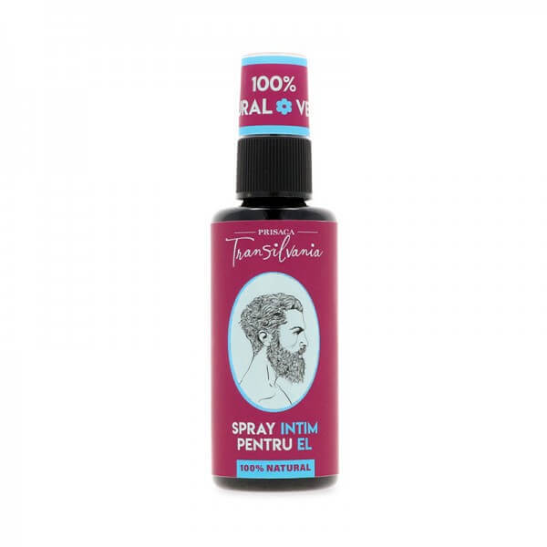 Spray intim pentru El 100% natural, 50 ml, Prisaca Transilvania Frumusete si ingrijire