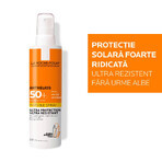Spray invizibil cu protecție solară SPF 50+ pentru corp Anthelios, 200 ml, La Roche-Posay 