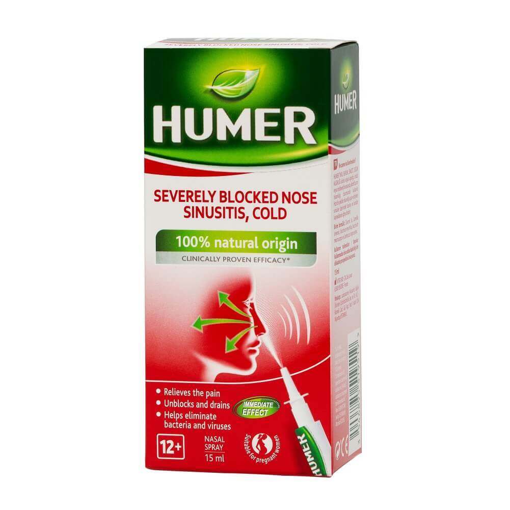 Spray nazal sinuzita Humer, 15 ml, Urgo