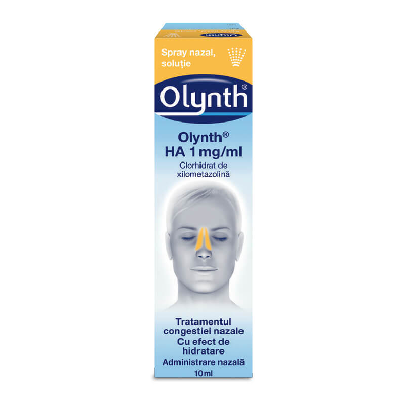 Spray nazal soluție 1mg – Olynth HA, 10 ml, Johnson&Johnson Medicamente fără Rețetă (OTC)