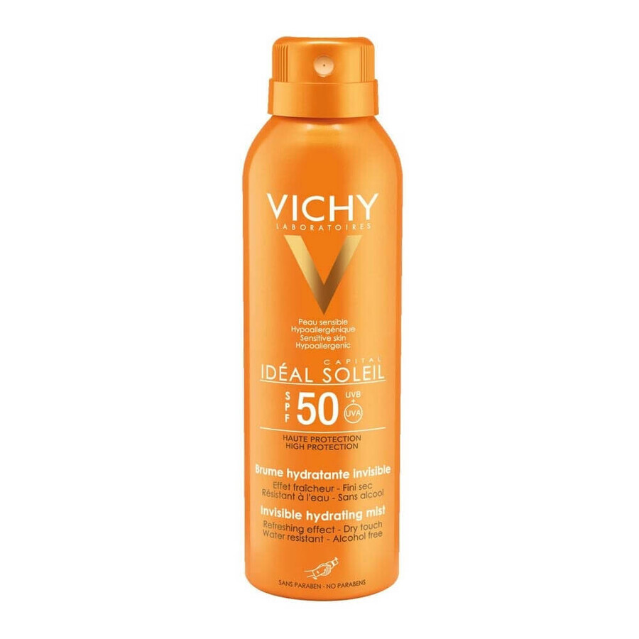 Vichy Ideal Soleil - Spray Viso Invisibile SPF50, 75ml