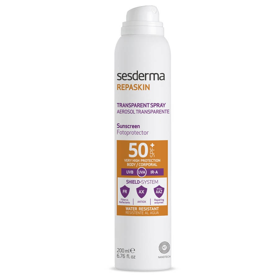 Spray transparent cu SPF 50 Repaskin, 200 ml, Sesderma