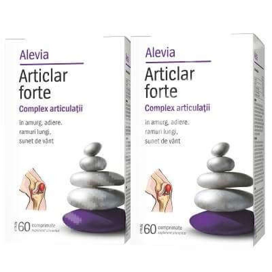 Articlar forte, 60 comprimate, Alevia (1+1 pret special)