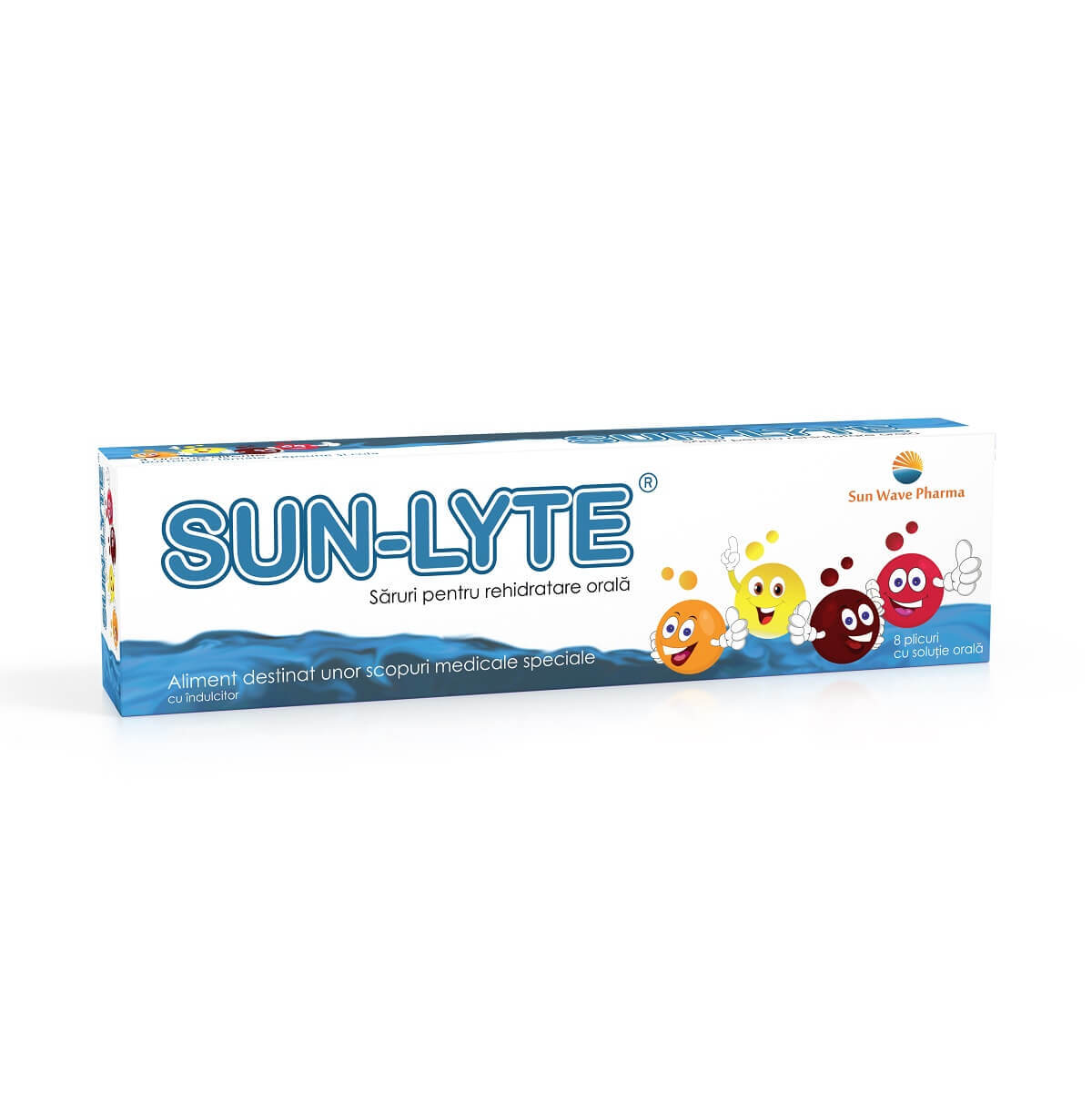 saruri de rehidratare copii sun lyte Sun-Lyte, 8 plicuri, Sun Wave Pharma