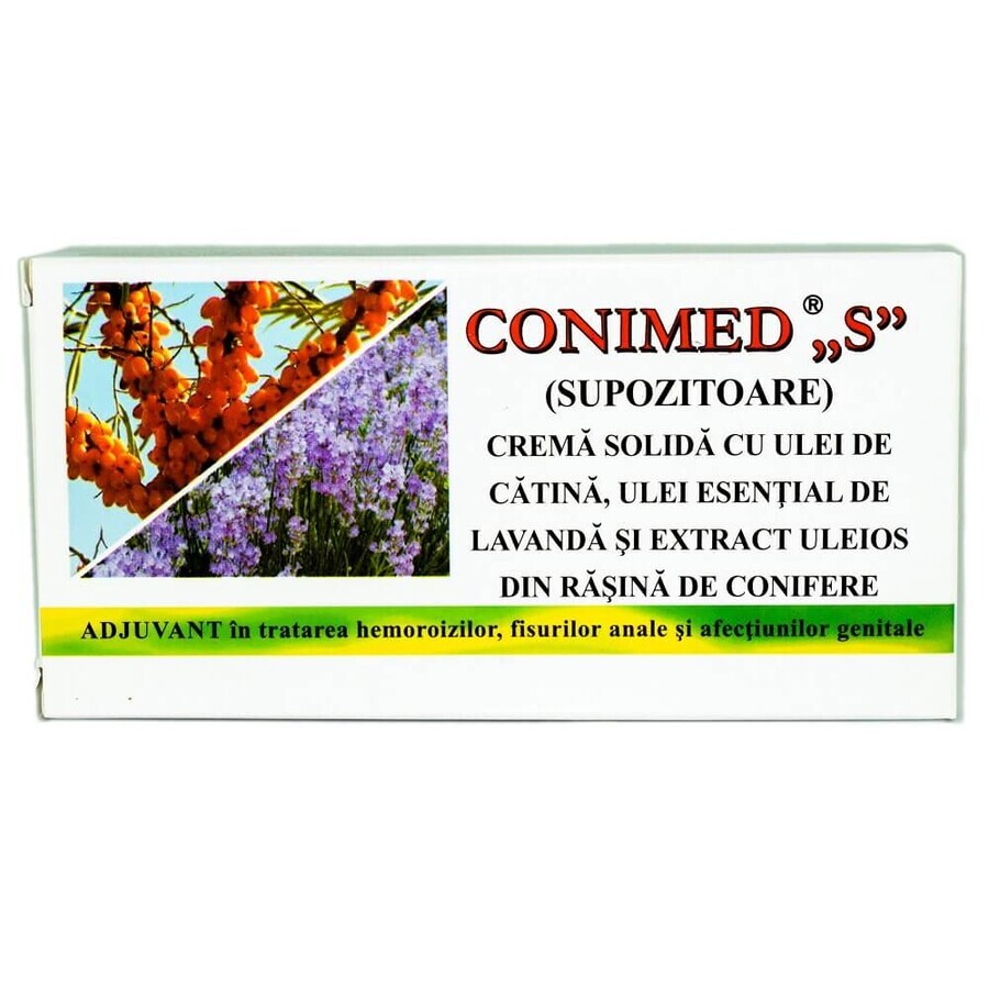 Conimed S suppositories, 10 suppositories, Elzin Plant