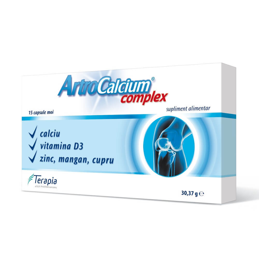 ArtroCalcium Complex, 15 capsule, Terapia Vitamine si suplimente