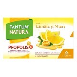 Tantum Natura cu Lămâie și Miere + Propolis, Vitamina C și ZN, 15 pastile gumate,  Angelini