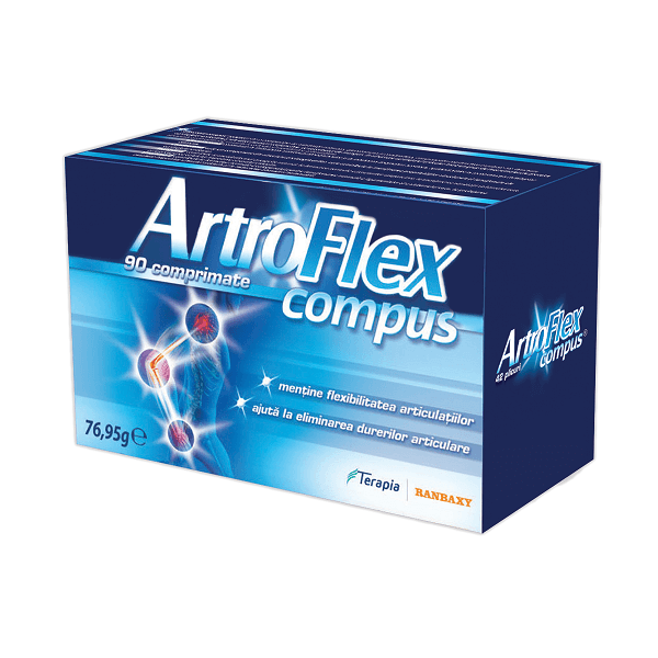 ArtroFlex compus, 90 comprimate, Terapia Vitamine si suplimente