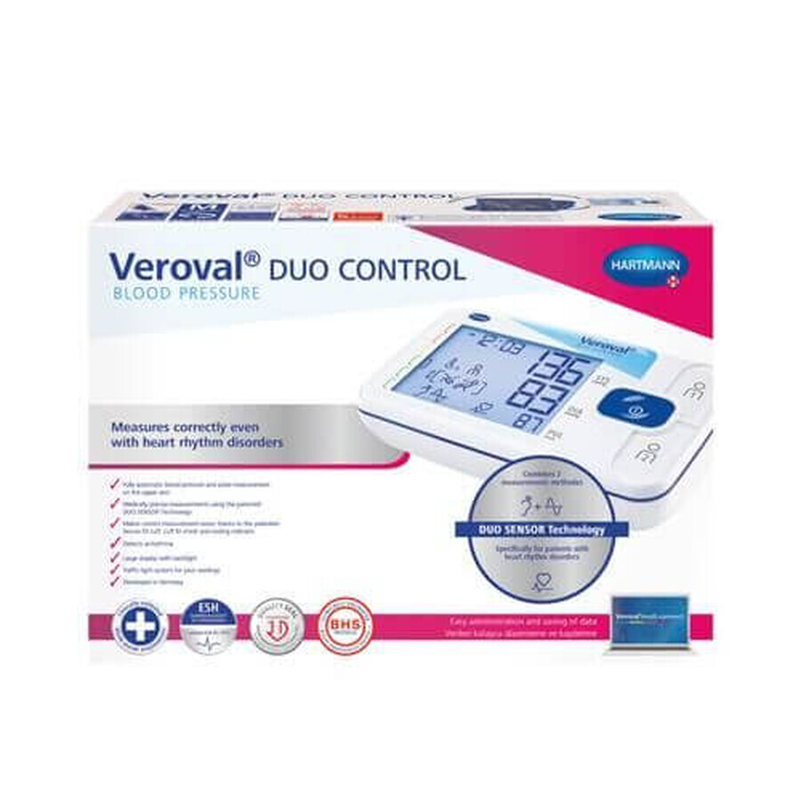 Tensiómetro Veroval Duo Control talla L (925525), circunferencia 32-42 cm, Hartmann