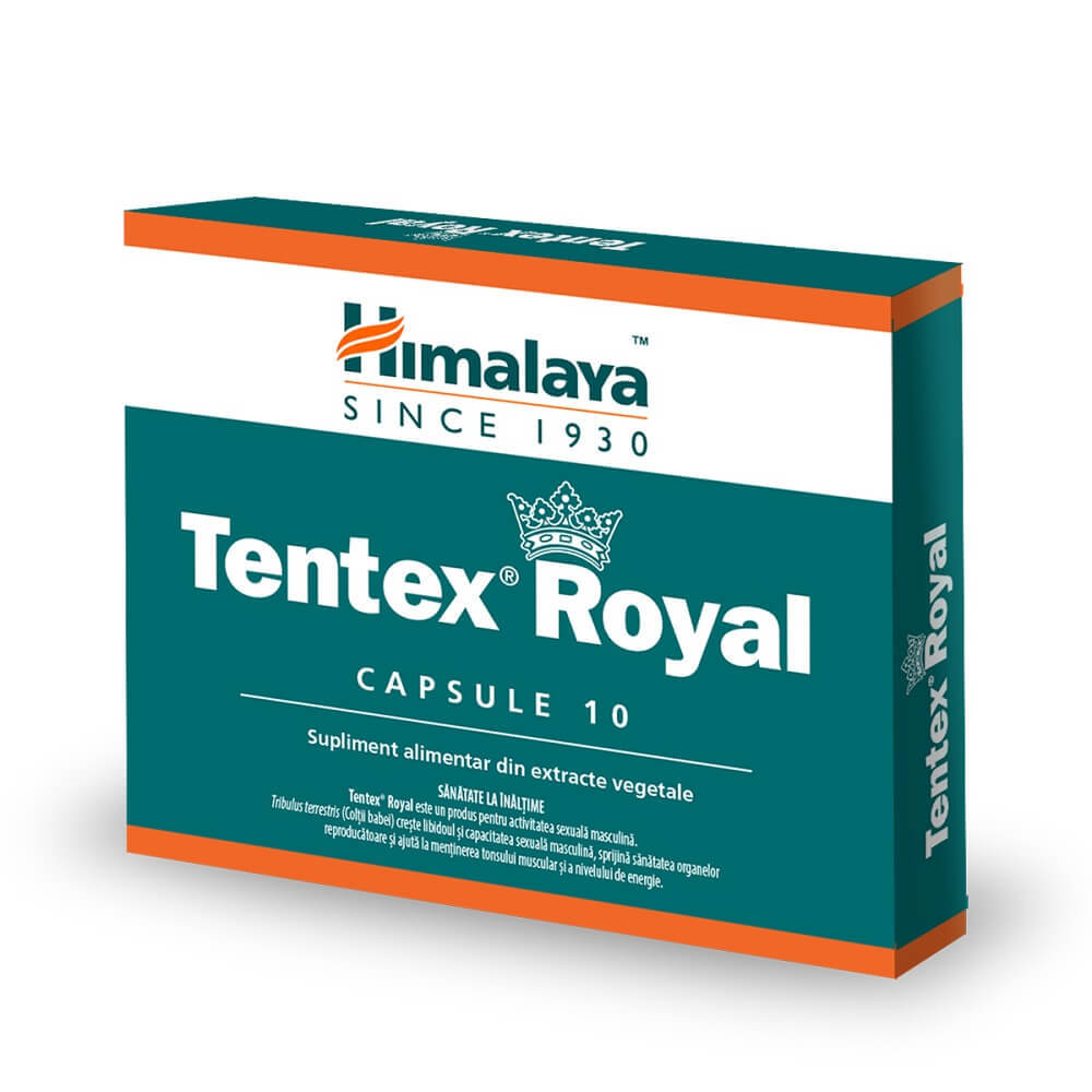 tentex royal 60 caps   himalaya farmacia tei Tentex Royal, 10 capsule, Himalaya