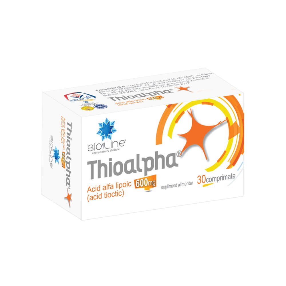 thiossen turbo 600 mg/50 ml pret Thioalpha 600 mg, 30 comprimate, Helcor