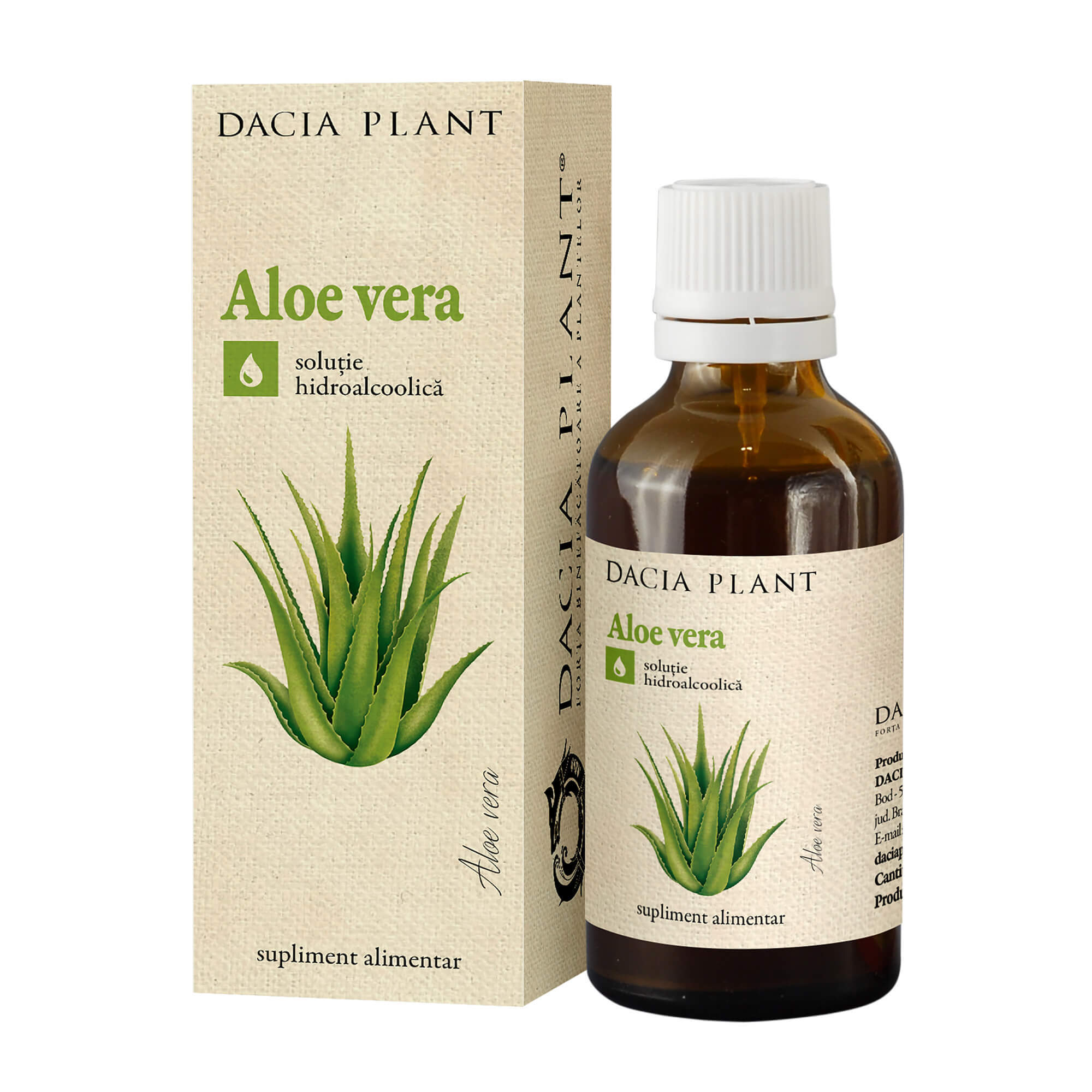 Tinctură de Aloe, 50 ml, Dacia Plant Vitamine si suplimente