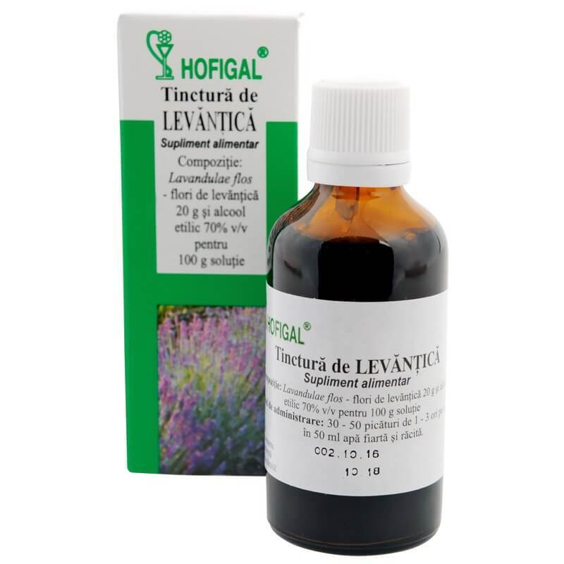 Tinctura de Levantica, 50 ml, Hofigal Vitamine si suplimente