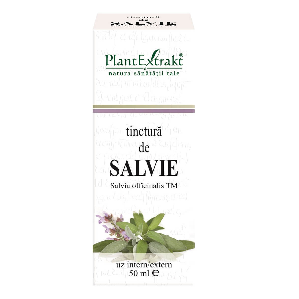 Tinctură de Salvie, 50 ml, Plant Extrakt Vitamine si suplimente