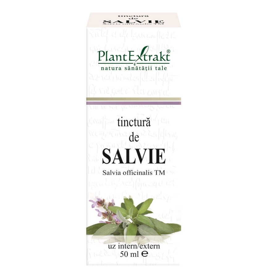 Tinctură de Salvie, 50 ml, Plant Extrakt