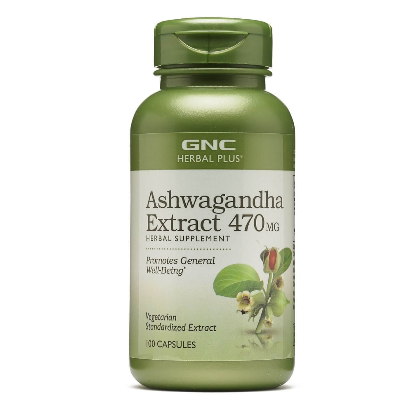 Ashwagandha 470 mg, 100 capsule, GNC Vitamine si suplimente