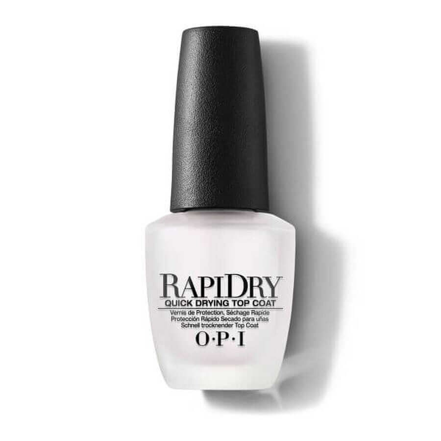 Top de sigilare pentru uscarea rapida a lacului de unghii RapiDry Top Coat, 15 ml, OPI