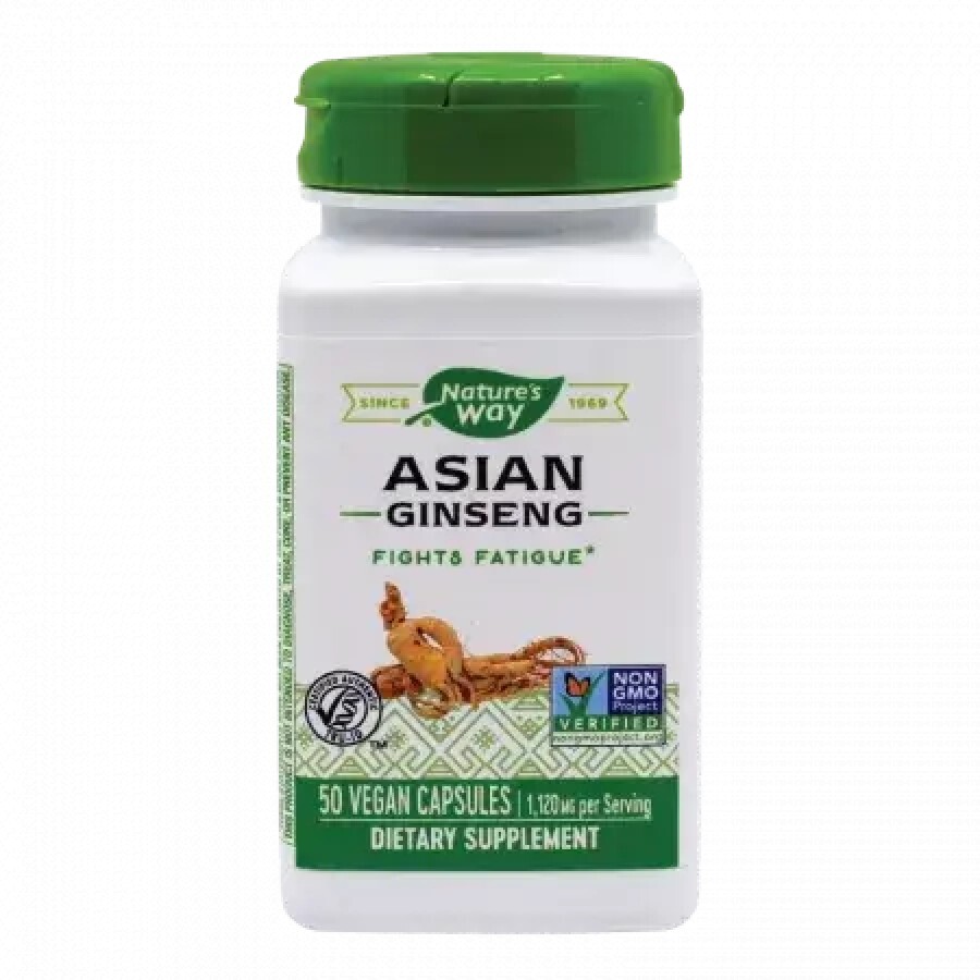 Asian Ginseng 560 mg Nature's Way, 50 capsule, Secom