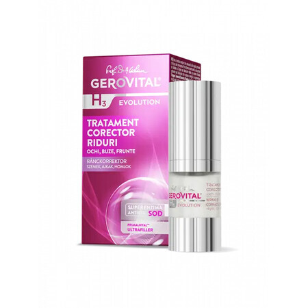 Tratament corector pentru riduri Gerovital H3 Evolution, 15 ml, Farmec