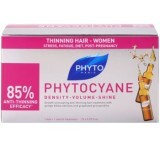 Tratament impotriva caderii parului pentru femei Phytocyane, 12 fiole, Phyto