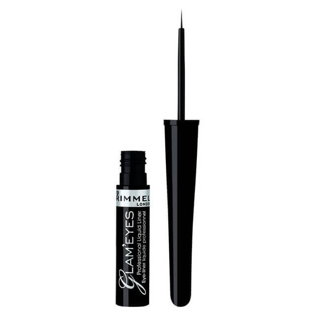 Tus de ochi Glam\'Eyes 01 Black Glamour, 3.5 ml, Rimmel London