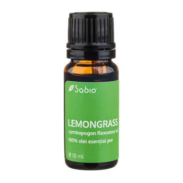 Ulei 100% pur esențial Lemongrass, 10 ml, Sabio Uleiuri esențiale