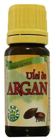 Ulei de Argan presat la rece, 10 ml, Herbavit