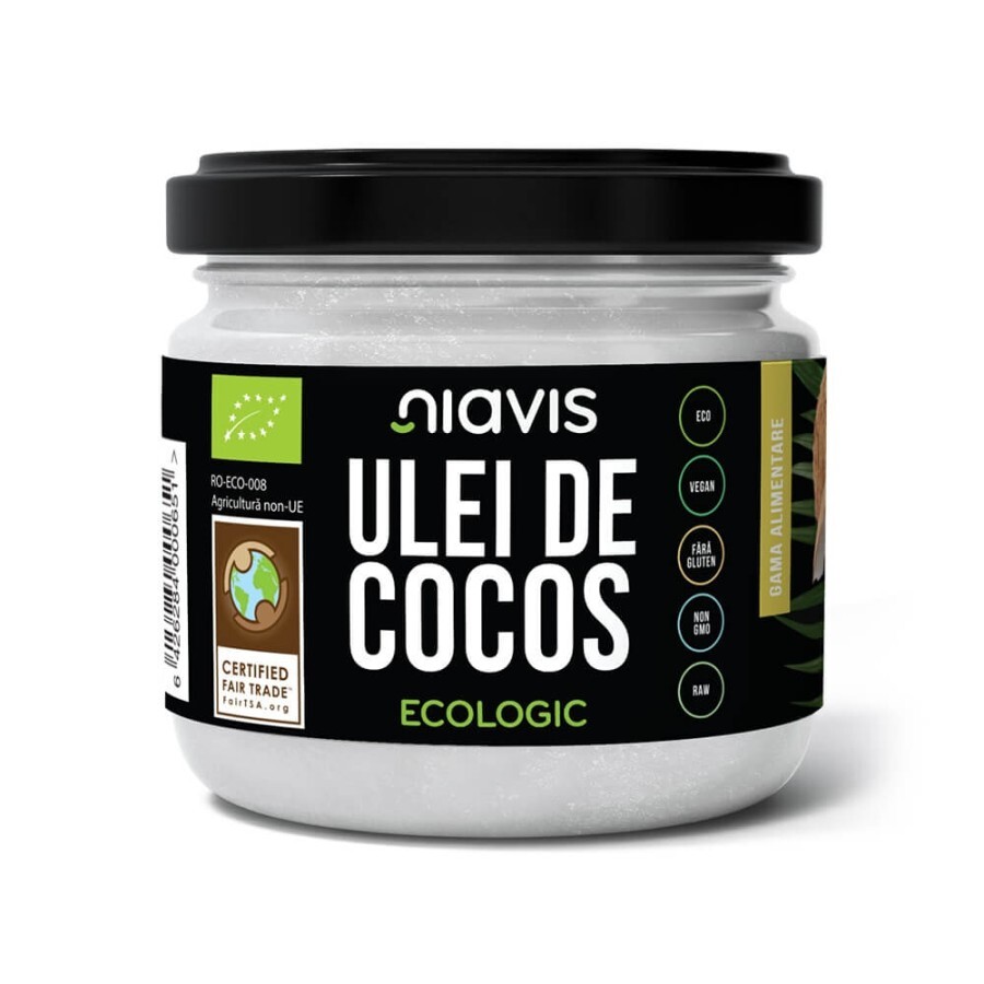 Ulei de cocos extra virgin ecologic/bio, 200g, Niavis