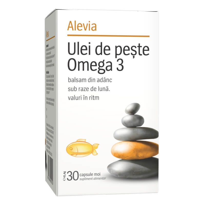 omega 3 cu ulei de peste beneficii Ulei de peste Omega 3, 30 capsule, Alevia