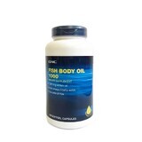 Ulei de Peste, Fish Body Oil 1000 mg (133167), 180 capsule moi, Gnc