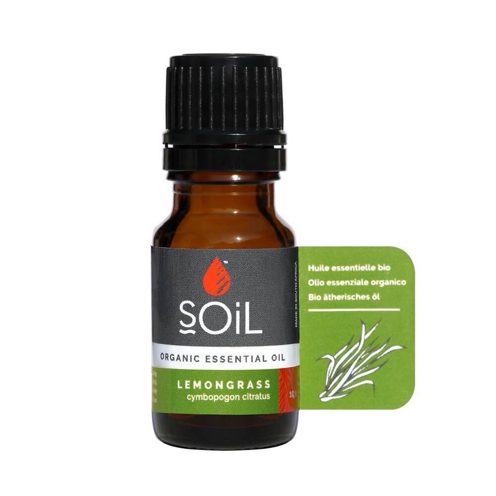 Ulei Esențial Lemongrass Pur 100% Organic, 10 ml, SOiL Uleiuri esențiale
