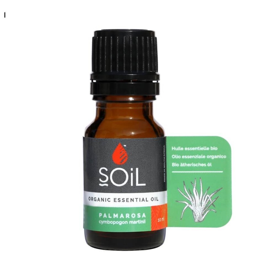 Ulei Esențial Palmarosa 100% Organic, 10 ml, SOiL
