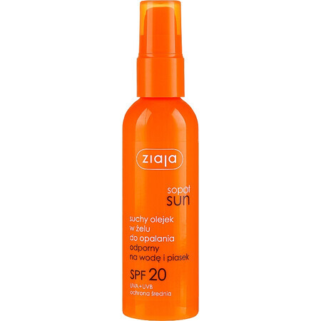 Ulei uscat formula gel cu SPF 20, 90 ml, Ziaja Sun